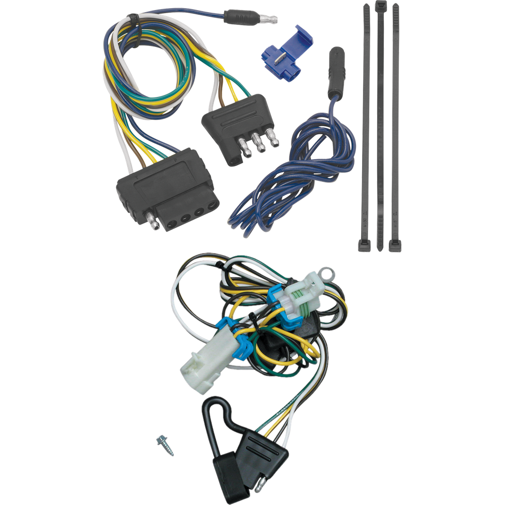 Fits 1998-2004 GMC Sonoma Vehicle End Wiring Harness 5-Way Flat (For w/Standard Bed & Step Bumper Models) By Tekonsha