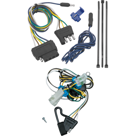 Fits 1998-2004 GMC Sonoma Vehicle End Wiring Harness 5-Way Flat (For w/Standard Bed & Step Bumper Models) By Tekonsha