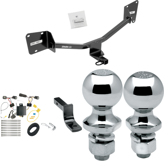 Se adapta al paquete de enganche de remolque Chevrolet Volt 2016-2019 con arnés de cableado plano de 4 + barra de tracción + bola de 1-7/8" + 2" de Draw-Tite