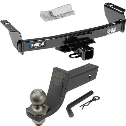 Fits 1994-2009 Mazda B4000 Trailer Hitch Tow PKG + Interlock Tactical Starter Kit w/ 3-1/4" Drop & 2" Ball By Reese Towpower