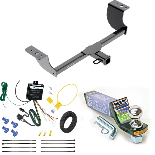 Se adapta al paquete de enganche de remolque Dodge Magnum 2005-2008 con cableado plano de 4 + kit de montaje de bola de inicio con caída de 2" y bola de 1-7/8" de Draw-Tite