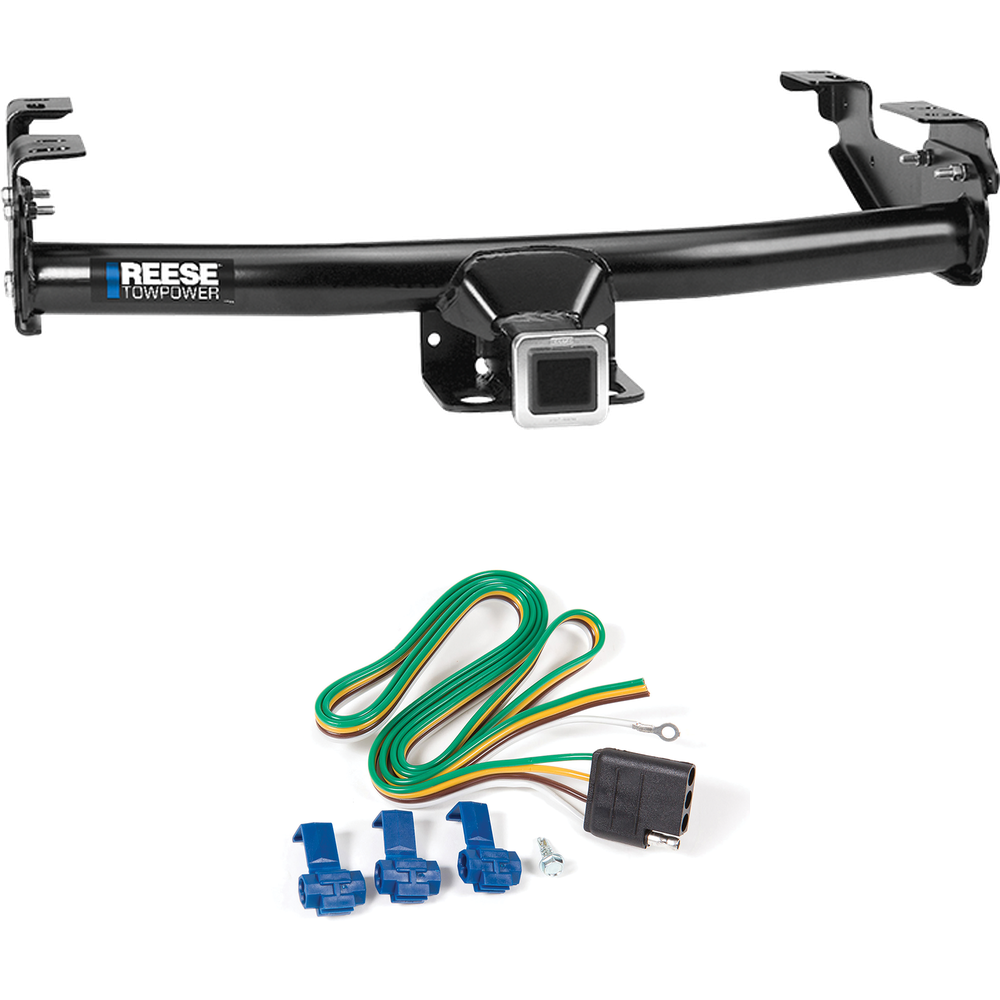 Fits 2004-2004 Ford F-150 Heritage Trailer Hitch Tow PKG w/ 4-Flat Wiring Harness (For Styleside Models) By Reese Towpower