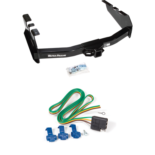 Se adapta al paquete de remolque con enganche para remolque Chevrolet Silverado 1500 HD 2001-2003 con arnés de cableado plano de 4 de Draw-Tite