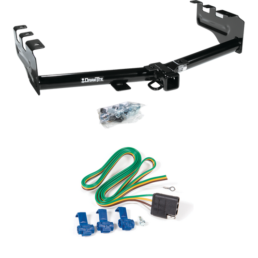 Se adapta al paquete de remolque con enganche para remolque Chevrolet Silverado 2500 1999-2004 con arnés de cableado plano de 4 de Draw-Tite