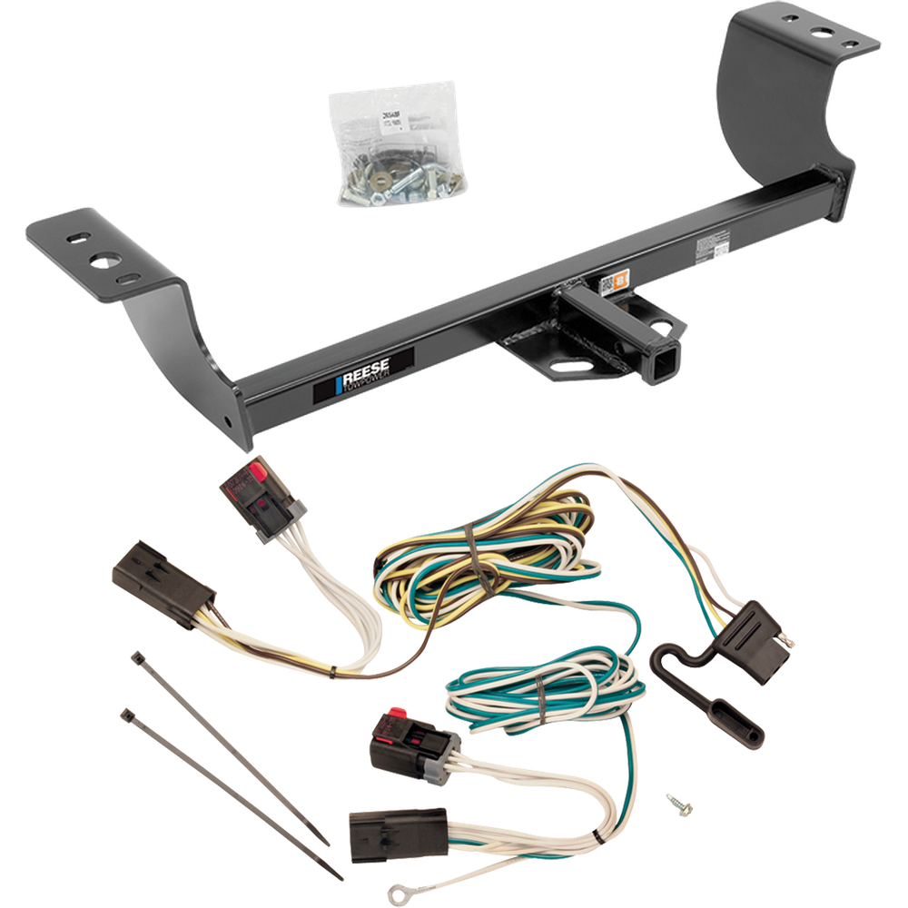 Fits 2006-2010 Dodge Charger Trailer Hitch Tow PKG w/ 4-Flat Wiring Harness By Reese Towpower