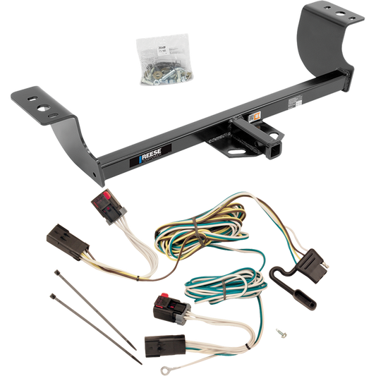 Fits 2006-2010 Dodge Charger Trailer Hitch Tow PKG w/ 4-Flat Wiring Harness By Reese Towpower