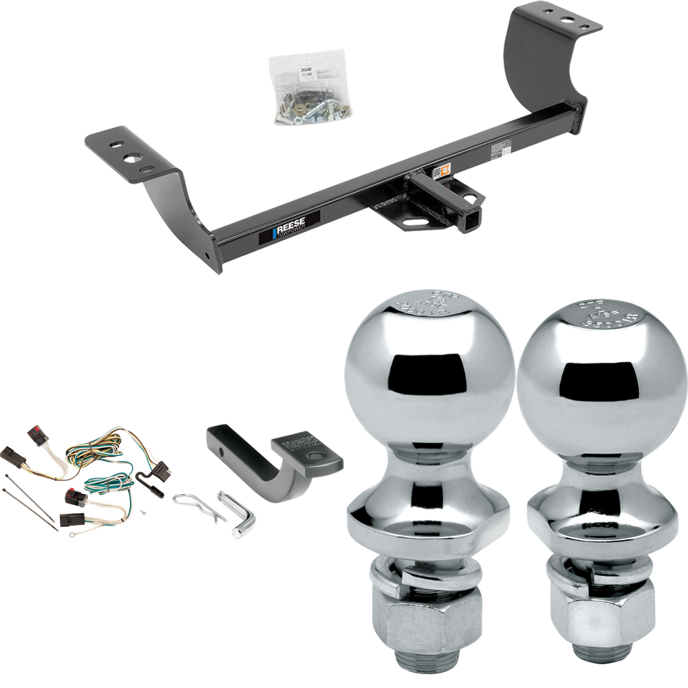 Se adapta al paquete de enganche de remolque Dodge Charger 2006-2010 con arnés de cableado de 4 planos + barra de tracción + bola de 1-7/8" + 2" de Reese Towpower