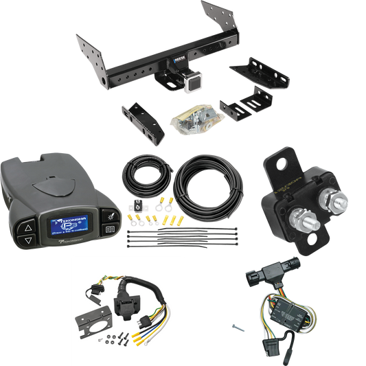 Fits 1994-2009 Mazda B4000 Trailer Hitch Tow PKG w/ Tekonsha Prodigy P3 Brake Control + 7-Way RV Wiring By Reese Towpower