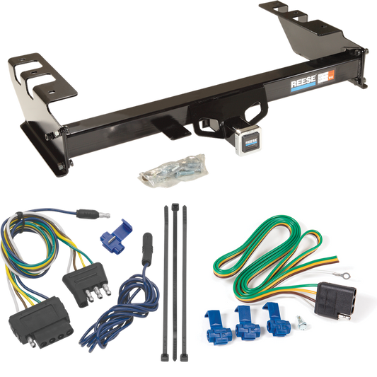 Fits 2003-2007 GMC Sierra 1500 Trailer Hitch Tow PKG w/ 5-Flat Wiring Harness (For (Classic) Models) By Reese Towpower