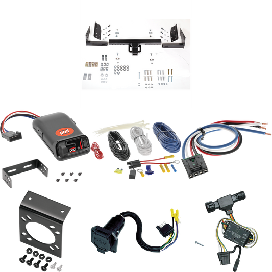 Se adapta al paquete de enganche de remolque Ford Ranger 1998-1999 con control de freno POD serie Pro + adaptador de cableado BC genérico + cableado RV de 7 vías (excluye: modelos Flareside o con fascia trasera) de Reese Towpower