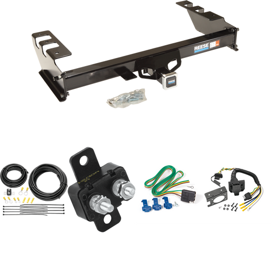 Se adapta al paquete de enganche de remolque Chevrolet Silverado 1500 HD 2001-2002 con cableado RV de 7 vías de Reese Towpower