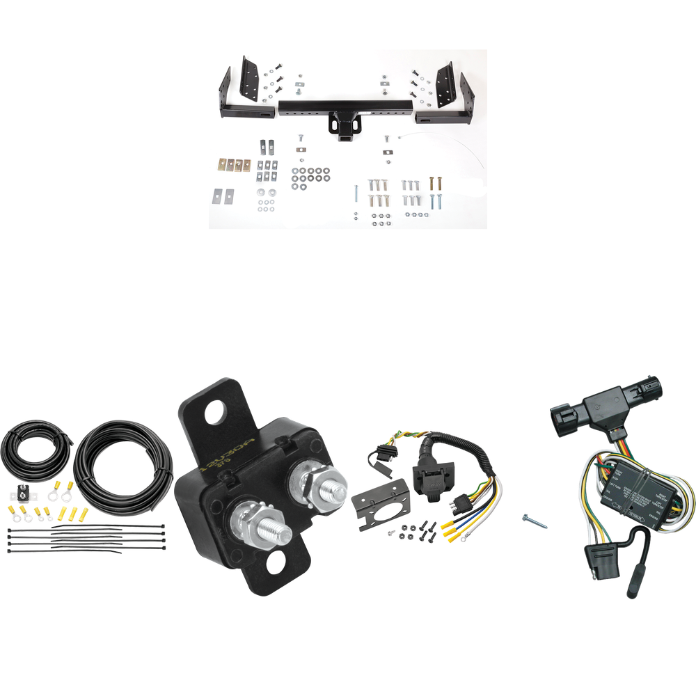 Fits 1998-1999 Ford Ranger Trailer Hitch Tow PKG w/ 7-Way RV Wiring (Excludes: Flareside or w/Rear Fascia Models) By Reese Towpower