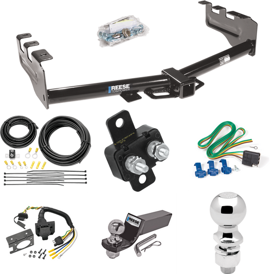 Se adapta al paquete de enganche de remolque Chevrolet Silverado 1500 HD 2005-2007 con cableado RV de 7 vías + bola de 2" y 2-5/16" + soporte de caída (para modelos (clásicos)) de Reese Towpower