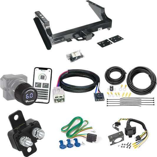 Fits 2005-2007 Ford F-350 Super Duty Trailer Hitch Tow PKG w/ Tekonsha Prodigy iD Bluetooth Wireless Brake Control + Plug & Play BC Adapter + 7-Way RV Wiring (Excludes: Cab & Chassis Models) By Draw-Tite