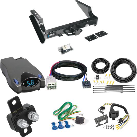 Fits 2005-2007 Ford F-250 Super Duty Trailer Hitch Tow PKG w/ Tekonsha Prodigy P2 Brake Control + Plug & Play BC Adapter + 7-Way RV Wiring (Excludes: Cab & Chassis Models) By Reese Towpower