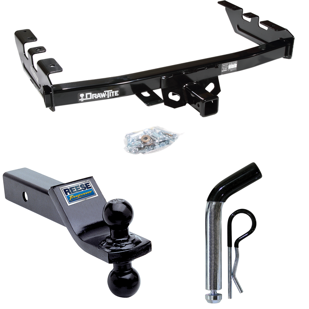 Fits 2003-2007 GMC Sierra 1500 Trailer Hitch Tow PKG w/ Dual Ball Ball Mount 1-7/8" & 2" Trailer Balls + Pin/Clip (For (Classic) Models) By Draw-Tite