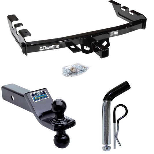 Fits 2003-2007 GMC Sierra 1500 Trailer Hitch Tow PKG w/ Dual Ball Ball Mount 1-7/8" & 2" Trailer Balls + Pin/Clip (For (Classic) Models) By Draw-Tite