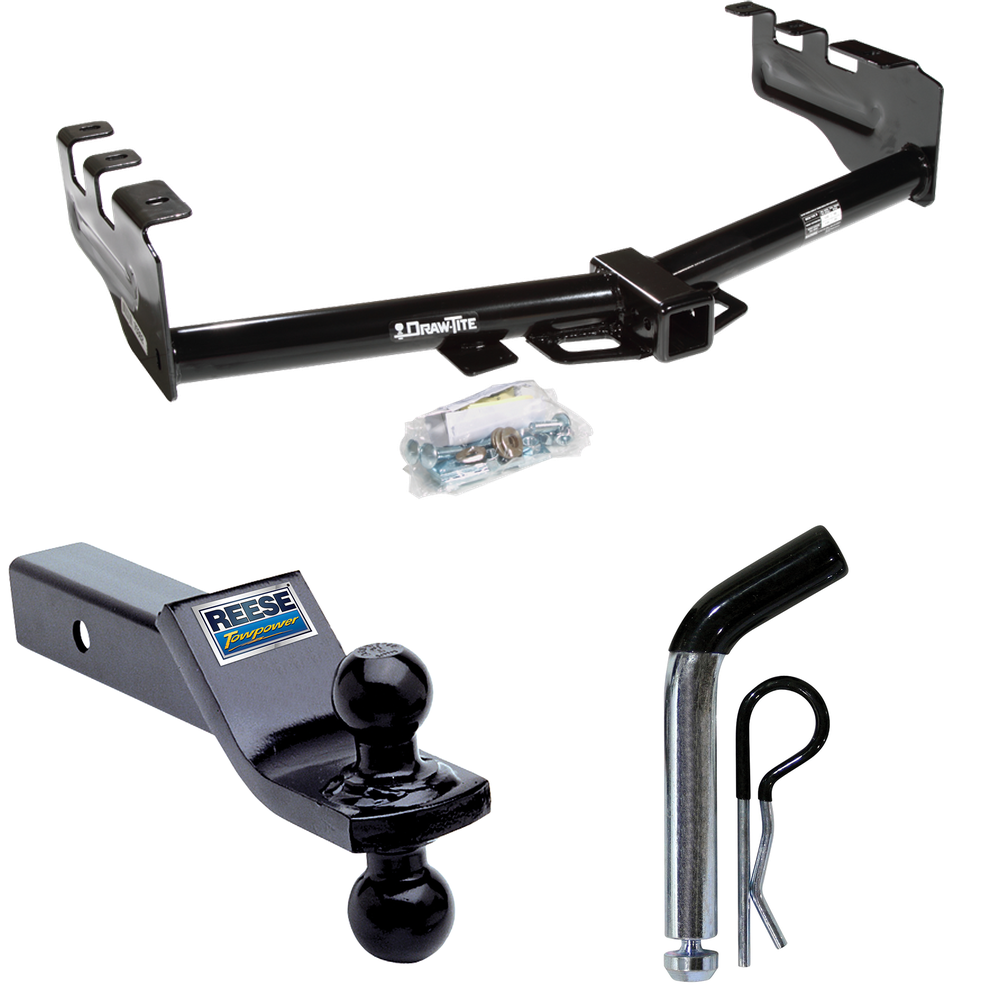 Fits 2003-2007 GMC Sierra 1500 Trailer Hitch Tow PKG w/ Dual Ball Ball Mount 1-7/8" & 2" Trailer Balls + Pin/Clip (For (Classic) Models) By Draw-Tite