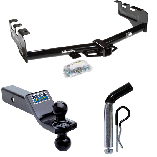 Fits 2003-2007 GMC Sierra 1500 Trailer Hitch Tow PKG w/ Dual Ball Ball Mount 1-7/8" & 2" Trailer Balls + Pin/Clip (For (Classic) Models) By Draw-Tite