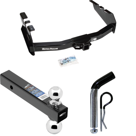 Fits 2005-2007 Chevrolet Silverado 1500 HD Trailer Hitch Tow PKG w/ Dual Ball Ball Mount 2" & 2-5/16" Trailer Balls + Pin/Clip (For (Classic) Models) By Draw-Tite