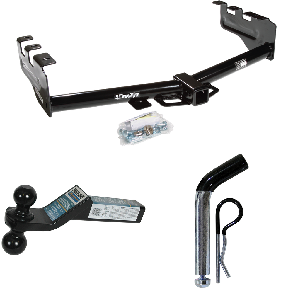 Fits 1999-2004 Chevrolet Silverado 2500 Trailer Hitch Tow PKG w/ Dual Ball Ball Mount 2" & 2-5/16" Trailer Balls + Pin/Clip By Draw-Tite