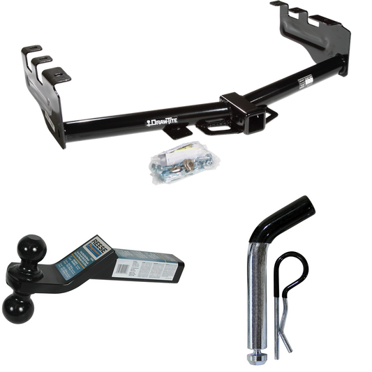 Fits 1999-2004 Chevrolet Silverado 2500 Trailer Hitch Tow PKG w/ Dual Ball Ball Mount 2" & 2-5/16" Trailer Balls + Pin/Clip By Draw-Tite