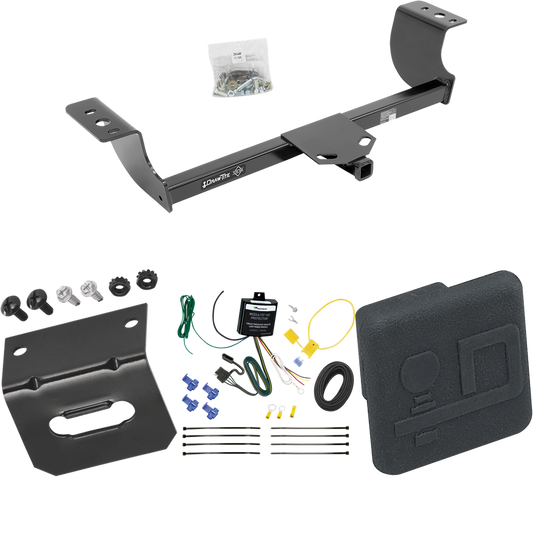 Se adapta al paquete de enganche de remolque Dodge Magnum 2005-2008 con arnés de cableado plano de 4 + cubierta de enganche de Draw-Tite