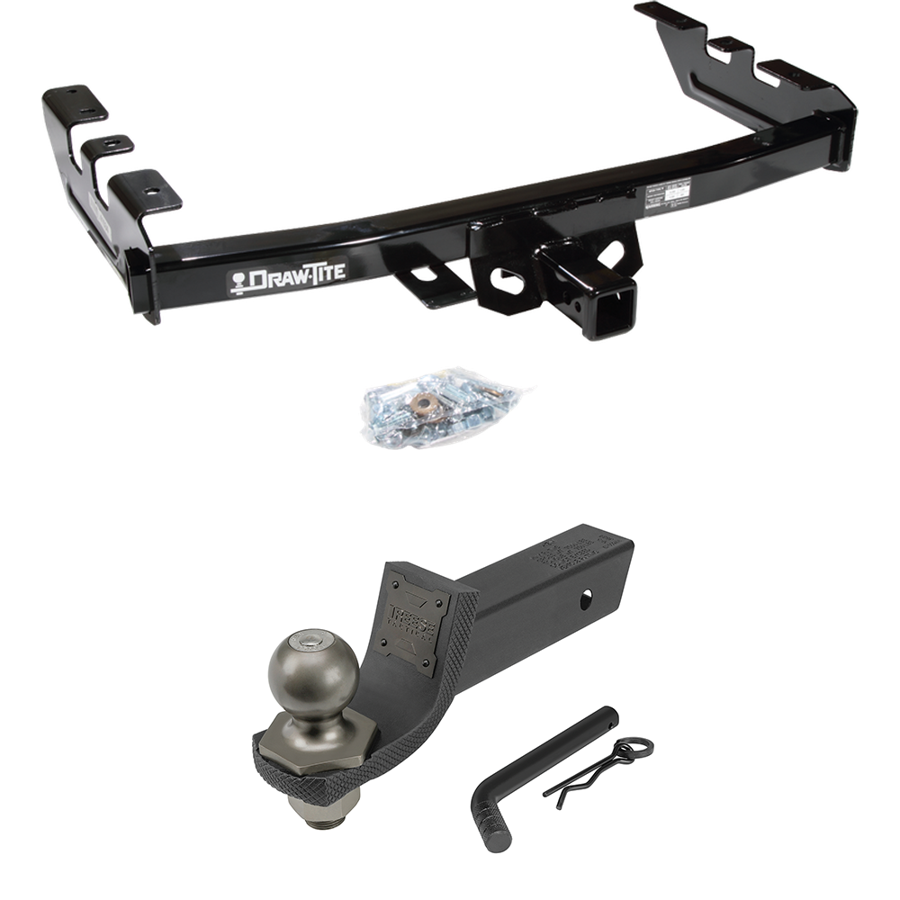 Fits 2001-2003 Chevrolet Silverado 1500 HD Trailer Hitch Tow PKG + Interlock Tactical Starter Kit w/ 2" Drop & 2" Ball By Draw-Tite