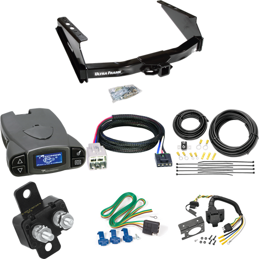 Fits 2005-2007 Ford F-350 Super Duty Trailer Hitch Tow PKG w/ Tekonsha Prodigy P3 Brake Control + Plug & Play BC Adapter + 7-Way RV Wiring (Excludes: Cab & Chassis Models) By Draw-Tite