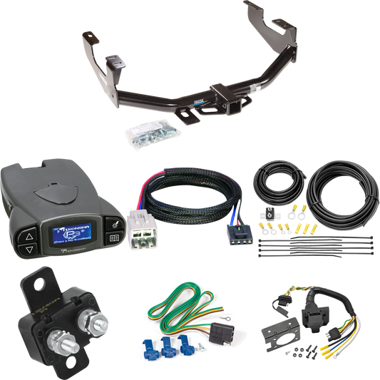 Fits 2005-2007 Ford F-250 Super Duty Trailer Hitch Tow PKG w/ Tekonsha Prodigy P3 Brake Control + Plug & Play BC Adapter + 7-Way RV Wiring (Excludes: Cab & Chassis Models) By Reese Towpower