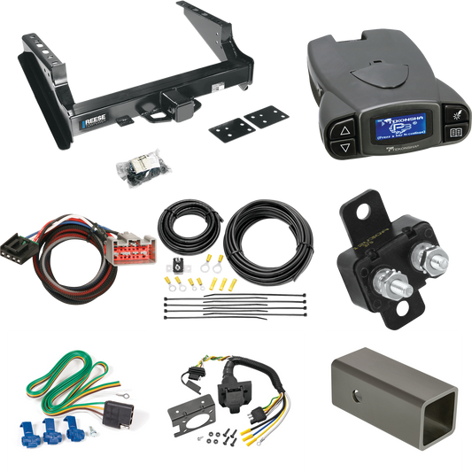 Fits 2008-2020 Ford F-450 Super Duty Trailer Hitch Tow PKG w/ Tekonsha Prodigy P3 Brake Control + Plug & Play BC Adapter + 7-Way RV Wiring (Excludes: Cab & Chassis Models) By Reese Towpower