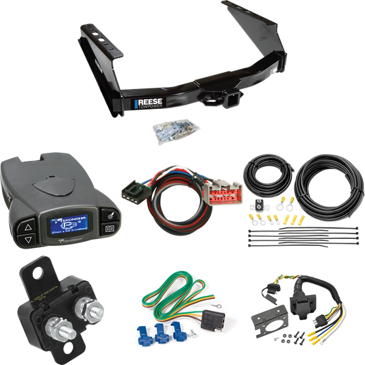 Fits 2021-2023 Ford F-350 Super Duty Trailer Hitch Tow PKG w/ Tekonsha Prodigy P3 Brake Control + Plug & Play BC Adapter + 7-Way RV Wiring (Excludes: Cab & Chassis Models) By Reese Towpower