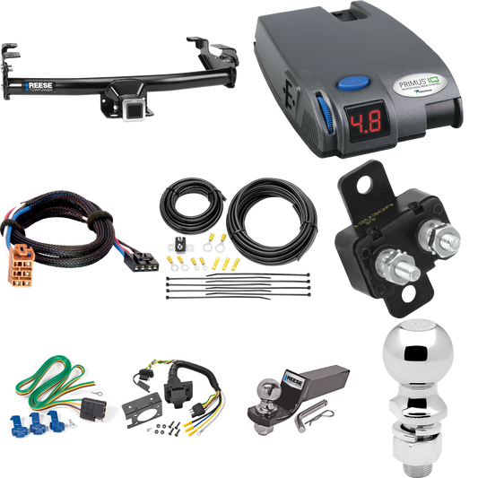 Fits 2005-2007 Chevrolet Silverado 1500 HD Trailer Hitch Tow PKG w/ Tekonsha Primus IQ Brake Control + Plug & Play BC Adapter + 7-Way RV Wiring + 2" & 2-5/16" Ball & Drop Mount (For (Classic) Models) By Reese Towpower
