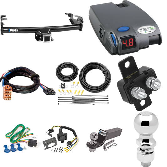 Fits 2003-2007 Chevrolet Silverado 1500 Trailer Hitch Tow PKG w/ Tekonsha Primus IQ Brake Control + Plug & Play BC Adapter + 7-Way RV Wiring + 2" & 2-5/16" Ball & Drop Mount (For (Classic) Models) By Reese Towpower