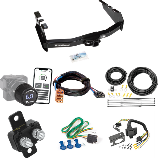 Se adapta al paquete de enganche de remolque Chevrolet Silverado 1500 HD 2003-2003 con control de freno inalámbrico Bluetooth Tekonsha Prodigy iD + adaptador BC Plug &amp; Play + cableado RV de 7 vías de Draw-Tite