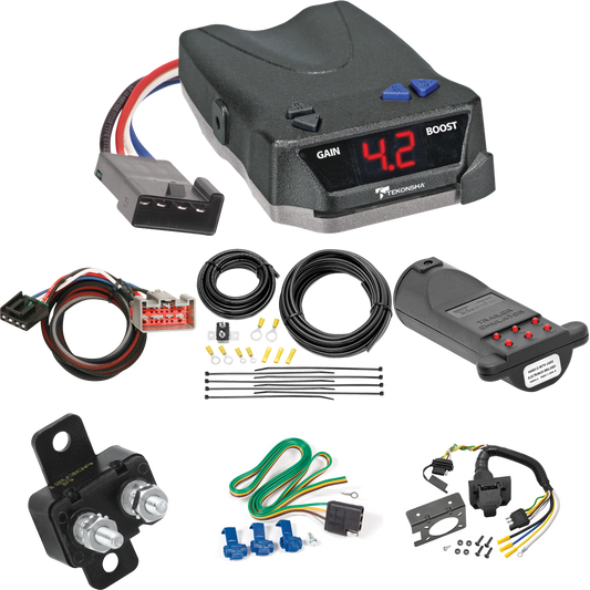 Fits 2008-2020 Ford F-350 Super Duty 7-Way RV Wiring + Tekonsha BRAKE-EVN Brake Control + Plug & Play BC Adapter + 7-Way Tester and Trailer Emulator By Reese Towpower