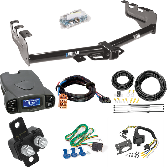 Se adapta al paquete de enganche de remolque Chevrolet Silverado 1500 2003-2007 con control de freno Tekonsha Prodigy P3 + adaptador BC Plug &amp; Play + cableado RV de 7 vías (para modelos (clásicos)) de Reese Towpower