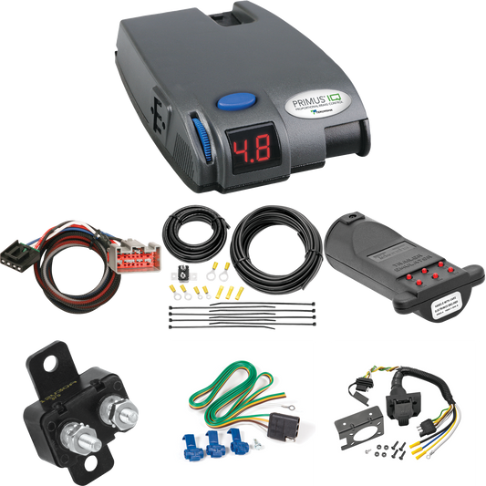 Fits 1999-2004 Ford F-350 Super Duty 7-Way RV Wiring + Tekonsha Primus IQ Brake Control + Plug & Play BC Adapter + 7-Way Tester and Trailer Emulator By Reese Towpower