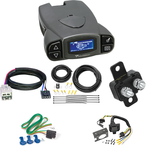 Fits 2005-2007 Ford F-250 Super Duty 7-Way RV Wiring + Tekonsha Prodigy P3 Brake Control + Plug & Play BC Adapter By Reese Towpower