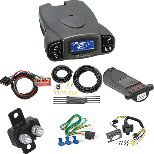 Fits 2008-2020 Ford F-350 Super Duty 7-Way RV Wiring + Tekonsha Prodigy P3 Brake Control + Plug & Play BC Adapter + 7-Way Tester and Trailer Emulator By Reese Towpower