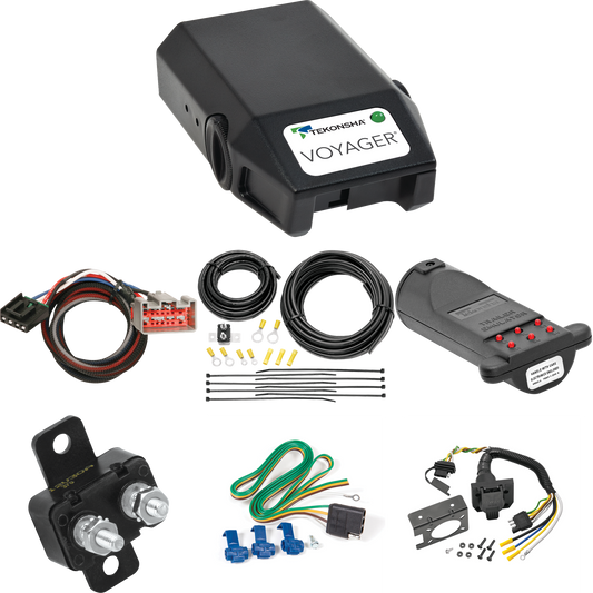 Fits 2008-2020 Ford F-250 Super Duty 7-Way RV Wiring + Tekonsha Voyager Brake Control + Plug & Play BC Adapter + 7-Way Tester and Trailer Emulator By Reese Towpower