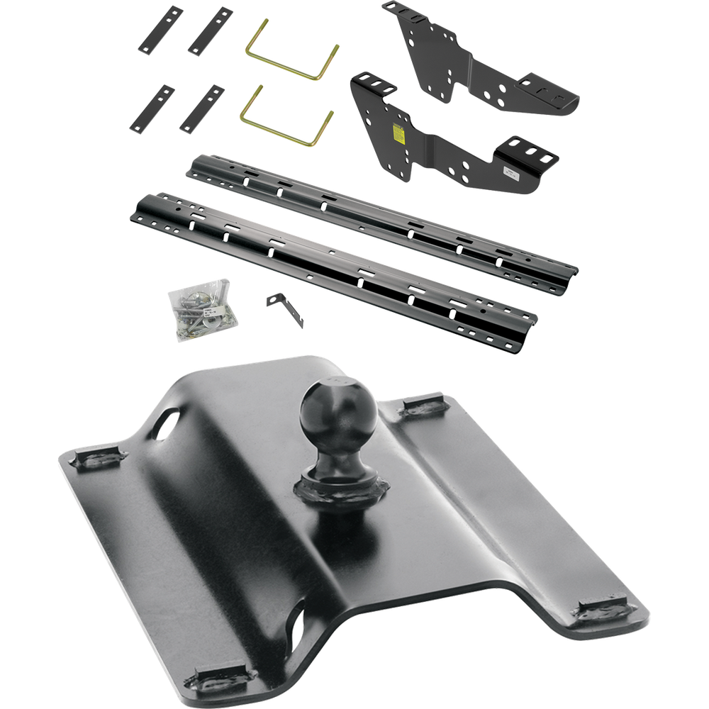 Fits 1999-2004 Chevrolet Silverado 2500 Custom Industry Standard Above Bed Rail Kit + 25K Pro Series Gooseneck Hitch (For 6-1/2' and 8 foot Bed, w/o Factory Puck System Models) By Reese