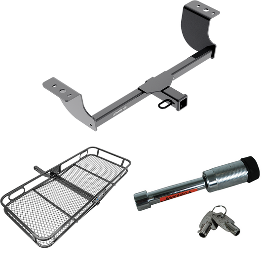 Fits 2005-2023 Chrysler 300 Trailer Hitch Tow PKG w/ 60" x 24" Cargo Carrier + Hitch Lock By Draw-Tite