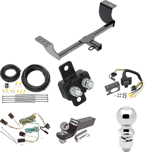 Se adapta al paquete de enganche de remolque Dodge Charger 2006-2010 con cableado RV de 7 vías + bola de 2" y 2-5/16" + soporte de caída de Draw-Tite