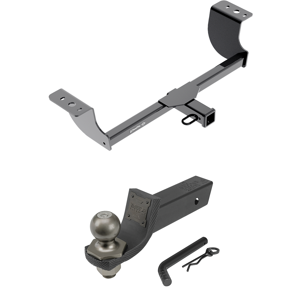 Fits 2006-2010 Dodge Charger Trailer Hitch Tow PKG + Interlock Tactical Starter Kit w/ 2" Drop & 2" Ball By Draw-Tite