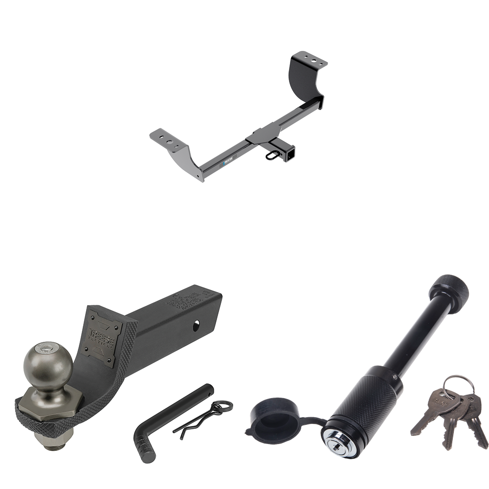 Fits 2005-2008 Dodge Magnum Trailer Hitch Tow PKG + Interlock Tactical Starter Kit w/ 2" Drop & 2" Ball + Tactical Dogbone Lock By Reese Towpower