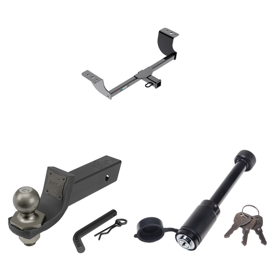 Fits 2005-2008 Dodge Magnum Trailer Hitch Tow PKG + Interlock Tactical Starter Kit w/ 2" Drop & 2" Ball + Tactical Dogbone Lock By Reese Towpower