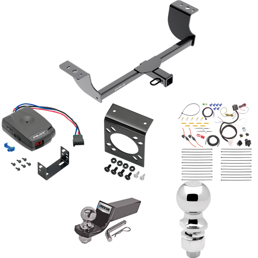 Fits 2005-2008 Dodge Magnum Trailer Hitch Tow PKG w/ Pro Series Pilot Brake Control + 7-Way RV Wiring + 2" & 2-5/16" Ball & Drop Mount By Draw-Tite