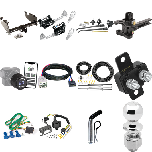 Fits 2005-2007 Ford F-450 Super Duty Trailer Hitch Tow PKG w/ 17K Trunnion Bar Weight Distribution Hitch + Pin/Clip + Dual Cam Sway Control + 2-5/16" Ball + Tekonsha Prodigy iD Bluetooth Wireless Brake Control + Plug & Play BC Adapter + 7-Way RV Wiri