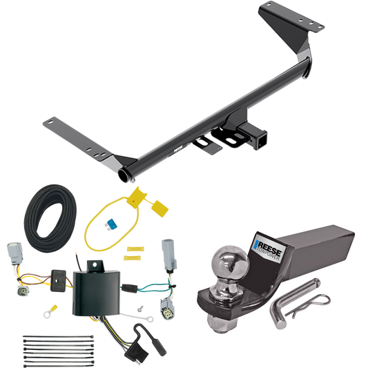 Fits 2022-2023 Chrysler Grand Caravan Trailer Hitch Tow PKG w/ 4-Flat Wiring + Starter Kit Ball Mount w/ 2" Drop & 2" Ball (For (Canada Only) Models) By Reese Towpower